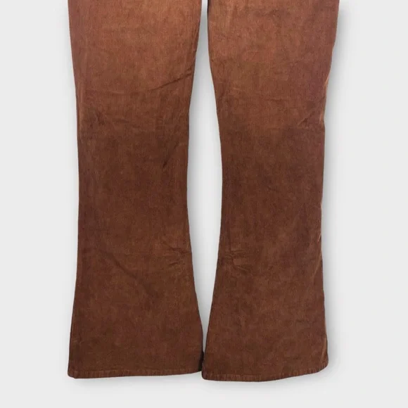 NEW AE Corduroy Super High-Waisted Flare Pant Brown Corduroy size 10 - Picture 7 of 14